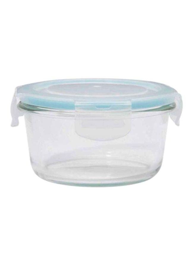 TALIONA - Boro Pro Round Food Container Clear/Blue 410ml - Image 1