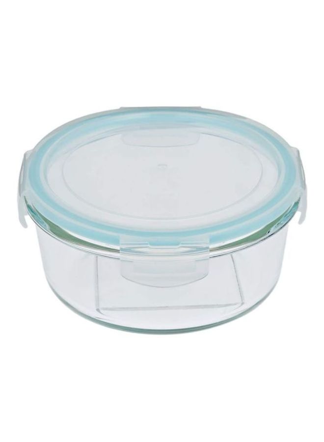 TALIONA - Boro Pro Round Food Container Clear/Blue 410ml - Image 1