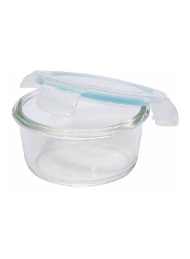 TALIONA - Boro Pro Round Food Container Clear/Blue 410ml - Image 1