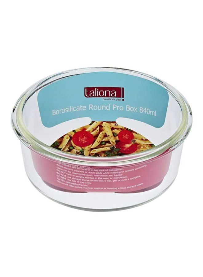 TALIONA - Boro Pro Round Food Container Clear/Blue 410ml - Image 1