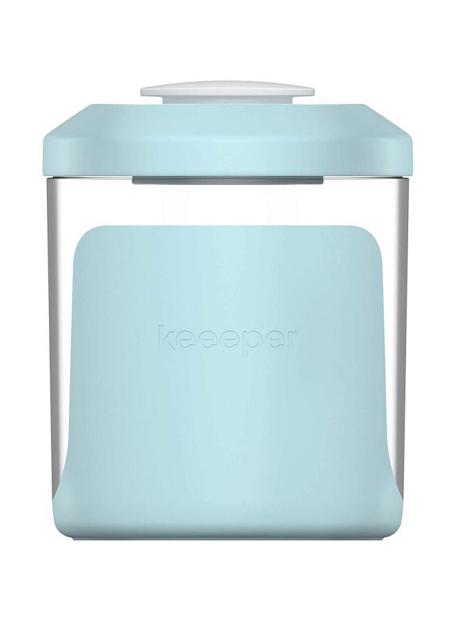 keeeper Antonio Cereal Jar Clear/Aqua 13.5x13.5x18cm - Image 2