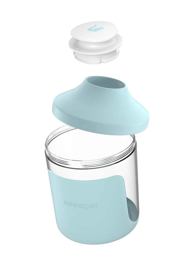 keeeper Antonio Cereal Jar Clear/Aqua 13.5x13.5x18cm - Image 3