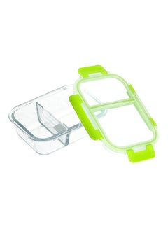 Royalford BRS Rectangular Container With 2 Compartment Assorted 16.9x12.3x5.1cm  - Image 2