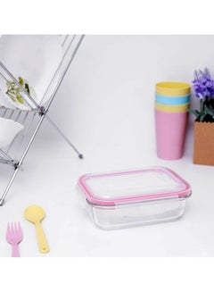 DELCASA Glass Air Tight Container Clear 600ml  - Image 5