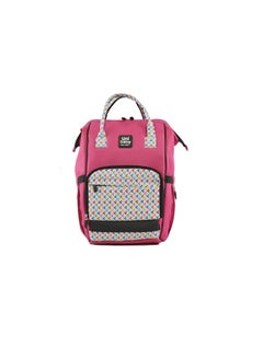 Uni baby Diaper Bag Pink Patterned  - Image 1
