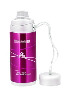 Royalford Vacuum Bottle Double Wall Stainless Steel 320Ml Pink Multicolor Multicolour 7.5x7.5x21cm  - Image 2