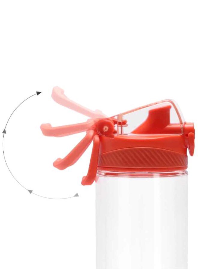 Xiaomi Tritan Portable Safety Lock Non Toxic Leakproof Water Bottle Clear/Orange - Image 3