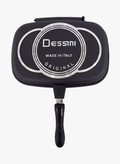 DESSINI Double Sided Grill Pan Black 36cm  - Image 2