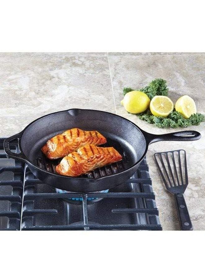 Lodge Cast Iron Grill Pan Black 10.25inch - Image 4