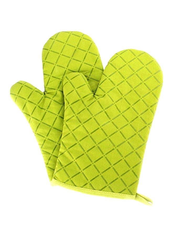 Sharpdo Anti Steam Oven Glove Green 18x28cm  - Image 1