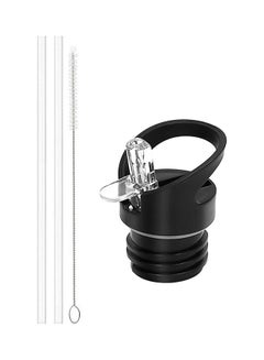 4-Piece Replacement Straw Lid And Accessories For Hydro Flask Clear/Black/Silver