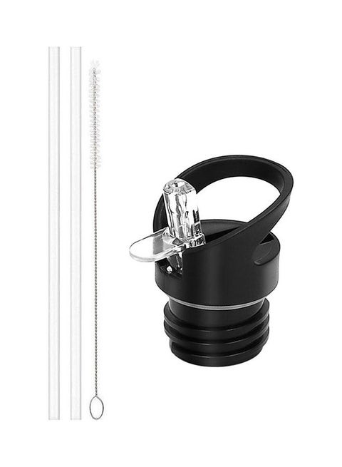 4-Piece Replacement Straw Lid And Accessories For Hydro Flask Clear/Black/Silver