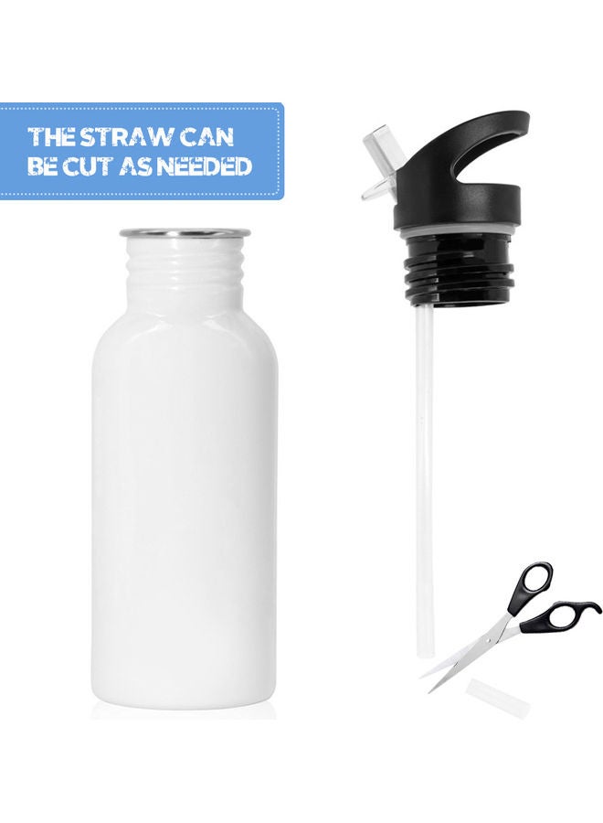 Generic - 4-Piece Replacement Straw Lid And Accessories For Hydro Flask Clear/Black/Silver - Image 1