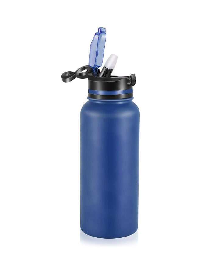 Vacuum Water Bottle Blue/Black/Silver 255x90mm  - Image 3