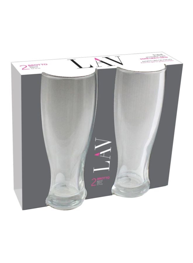 LAV 2-Piece Brotto Glass Set Clear 330ml - Image 2