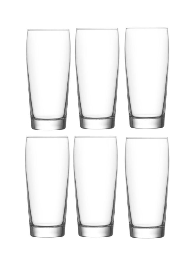 لاف طقم أكواب زجاجية للبار مكونة من 6-قطع شفاف 370ملليلتر - Image 1