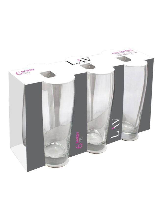 لاف طقم أكواب زجاجية للبار مكونة من 6-قطع شفاف 370ملليلتر - Image 2