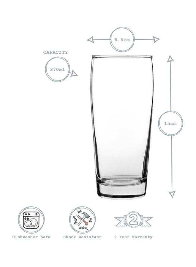 لاف طقم أكواب زجاجية للبار مكونة من 6-قطع شفاف 370ملليلتر - Image 3
