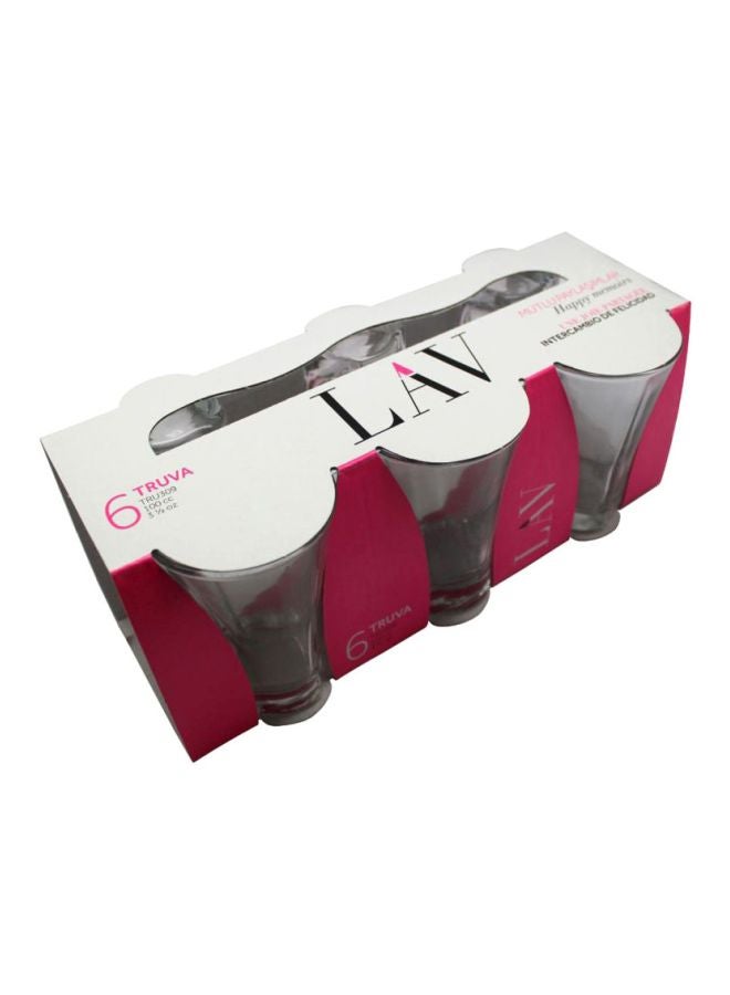 LAV 6-Piece Truva Glass Set Clear - Image 2