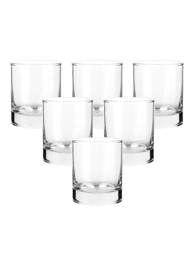 Ocean 6-Piece Transparent Juice Glass Set Clear 205ml - Image 1
