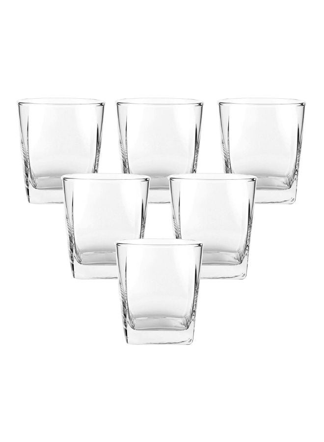 Ocean 6-Piece Plaza Rock Glass Set Clear 295ml - Image 1
