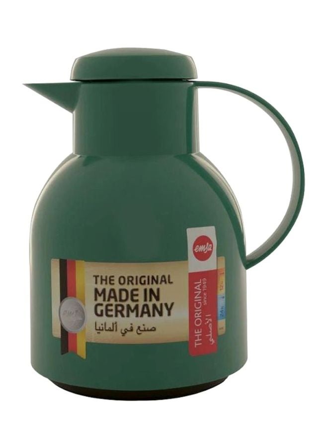 Plastic Vacuum Tea And Coffee Flask Dark Green 1Liters - v1615380862/N36552765A_1