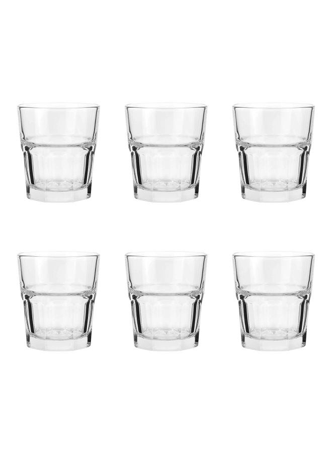 Ocean Pack Of 6 Centra Rock Tumbler Clear 6x300ml - Image 1