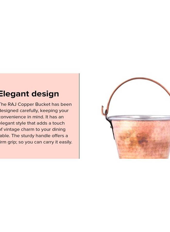 RAJ Copper Serving Bucket Brown 13x15cm  - Image 4