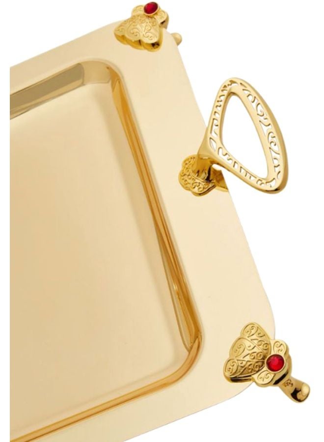 REGENT Royal Rectangle Tray Gold 54x31x6cm - Image 3