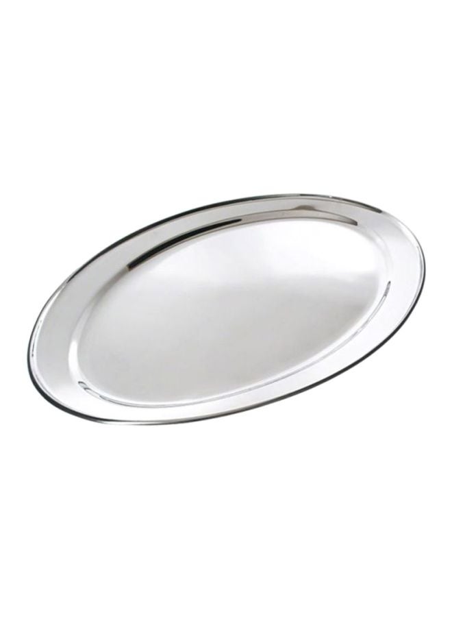 RAJ Oval Tray Silver 65cm 
