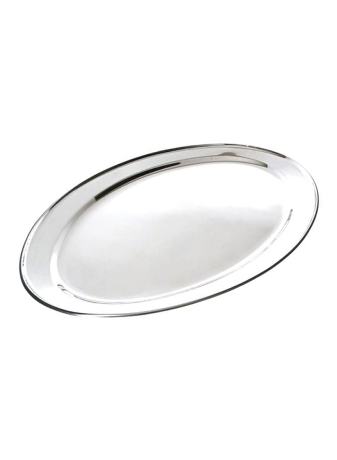 RAJ Stainless Steel Oval Tray Silver 60cm 