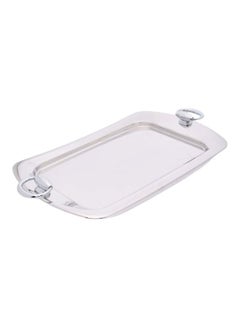 REGENT Lux Rectangle Shaped Tray Silver 51x28cm  - Image 1