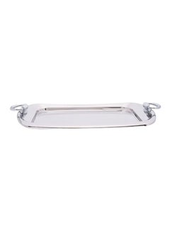 REGENT Lux Rectangle Shaped Tray Silver 51x28cm  - Image 2
