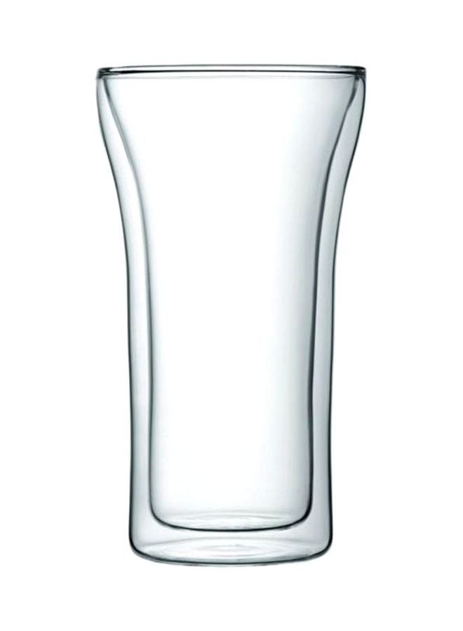 bodum 2-Piece Assam Double Wall Glass Set Clear 380ml - Image 2