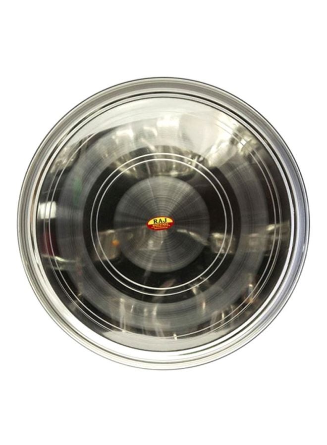 RAJ Stainless Steel Dinner Plates Silver 51cm 