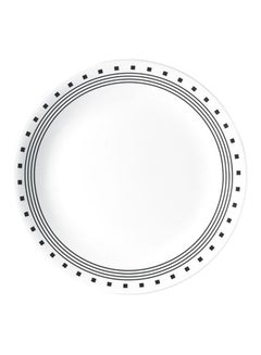Corelle 6-Piece Livingware City Block Dinner Plate Set White/Grey 6x26cm  - Image 2