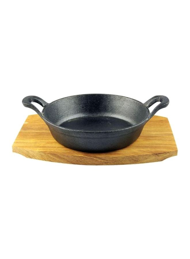 Kitchen master Double Handle Platter Black 12cm - Image 1