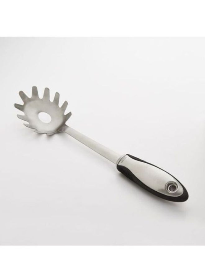 أوكسو أداة من الفولاذ لتقديم الإسباجيتي فضي 13x3x3بوصة - Image 2