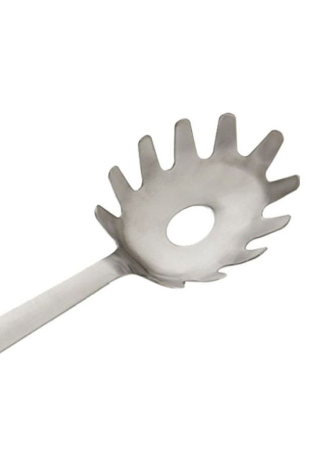 أوكسو أداة من الفولاذ لتقديم الإسباجيتي فضي 13x3x3بوصة - Image 3