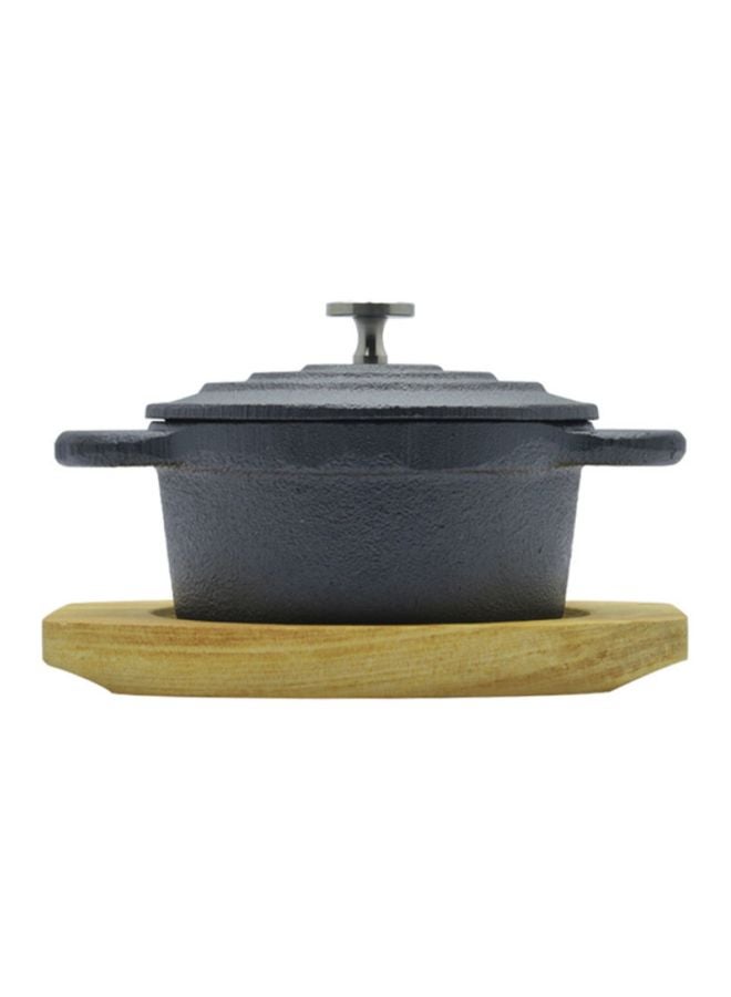 Kitchen master Iron Casserole With Tray Grey 14cm - Image 5