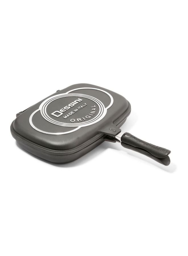 DESSINI - Granite Double Non-Stick Fry Fan Black and Red 36cmcm - Image 1