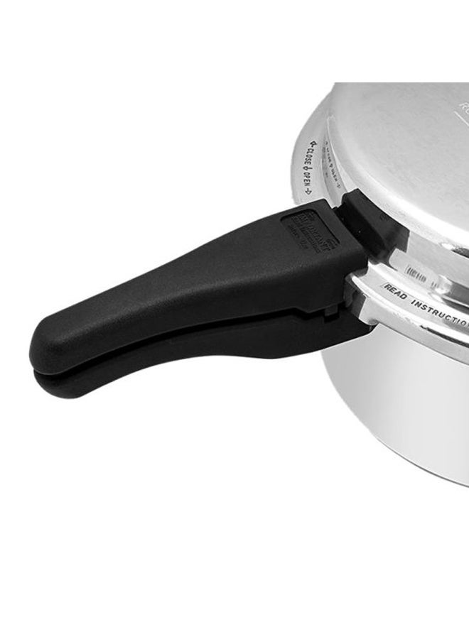 Royalford - 3L+5L Combo Aluminium Pressure Cooker Induction Compatible Uniform Heating 47.5X24X19Cm Silver With Black Handle Silver 5.0Liters - Image 1