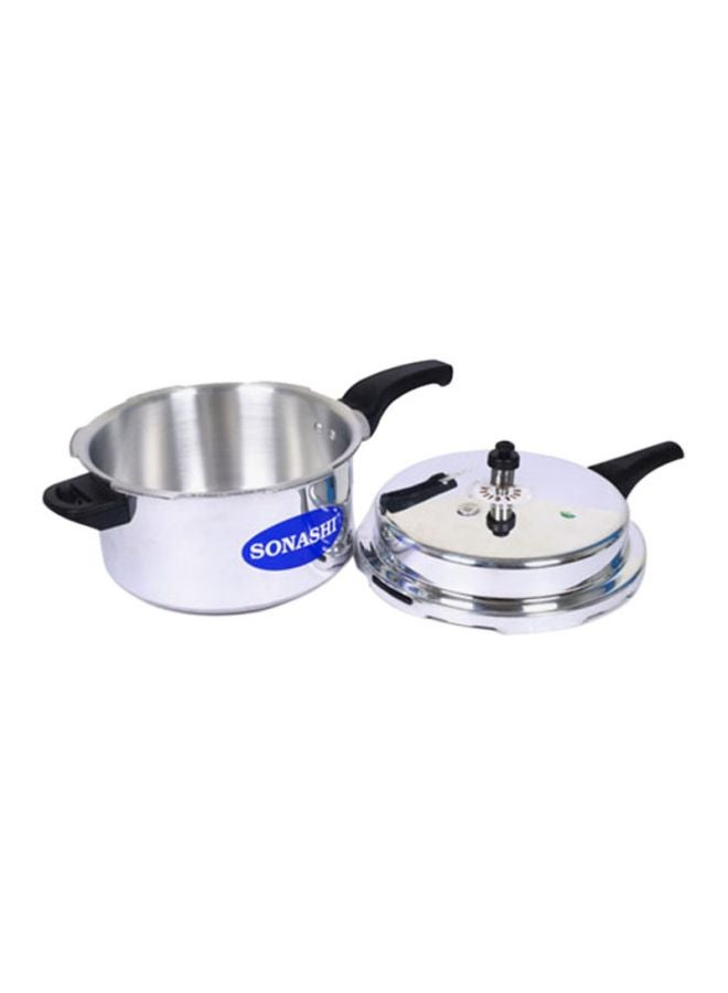 SONASHI Anti Spill 3L Pressure Cooker with Strong Aluminum Body  Extra Strong Lugs with Anti Spill Lid  Heavy Base  Can be used on Gas Stove And Induction Stove 3 Liters SPC-230 3Liters  - Image 4