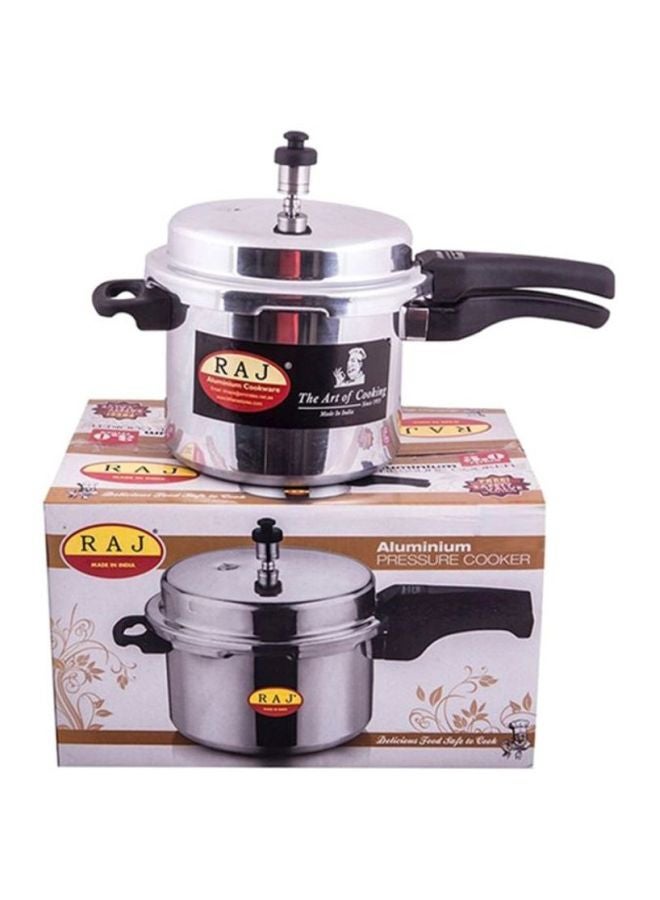 RAJ Aluminium Pressure Cooker Silver/Black  - Image 2