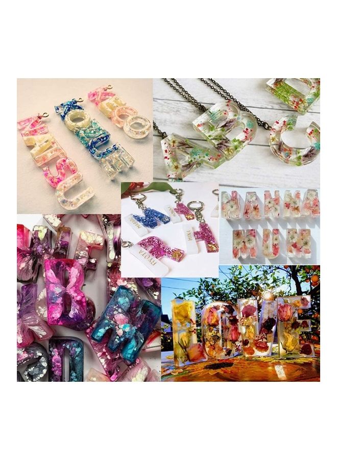 Crystal Epoxy Resin Mold Kit- Alphabet 26 Letters - Image 5