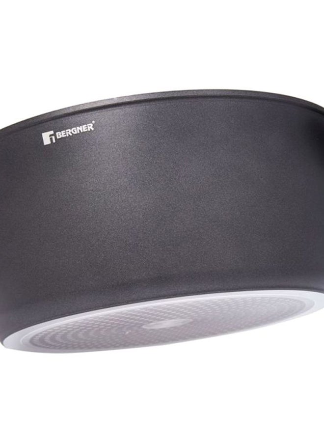 BERGNER Orion Forged Aluminium Induction Bottom Non-Stick Casserole With Lid Black 28cm - Image 3
