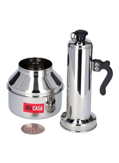 DELCASA Delcasa DC1516 Stainless Steel Puttu Maker with Pot - Stainless Steel Food Grade Material | Dishwasher Safe, Bakelite Knob & Sturdy Handle | Stainless Steel Stick | Compatible With Hot Plate, Halogen, Gas, & Induction Tops Stainless Steel 35cm  - Image 2