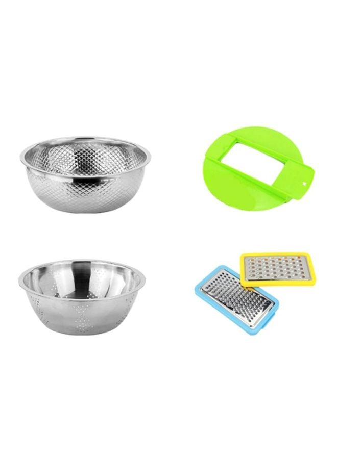 شاربدو 5 Piece Cookware Tool Set Bowl (25x9), Bowl (24x8), Cap (16x9)cm - Image 1