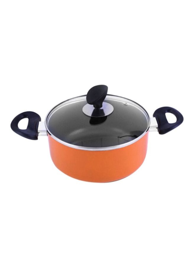 Royalford 8-Piece Non stick Cookware Set Orange  - Image 2