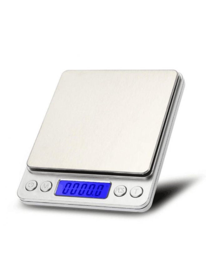 Generic - Portable Mini Electronic Digital Kitchen Scale Multifunction 2000g x 0.1 White 12.7x10.6x19cm - Image 1